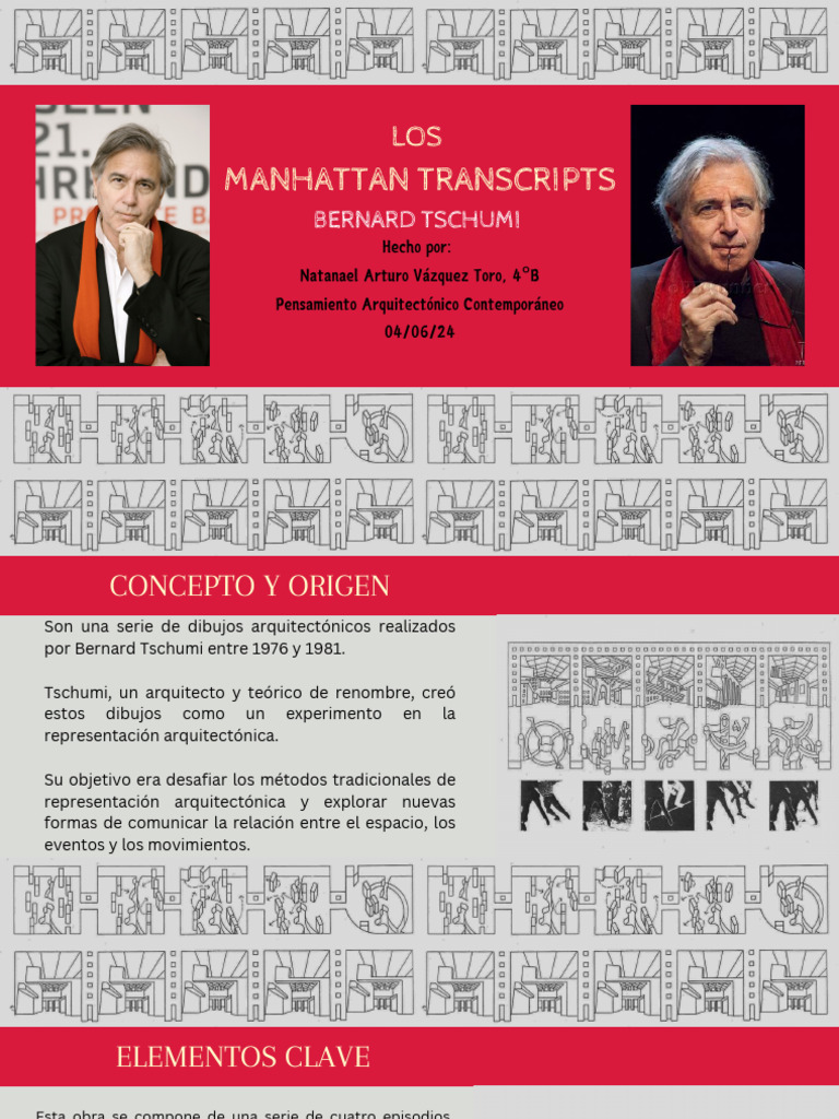 Los Manhattan Transcripts Bernard Tschumi | PDF | Educación en artes ...
