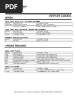 Treadmill Error Codes Guide | PDF | Power Supply | Electric Motor
