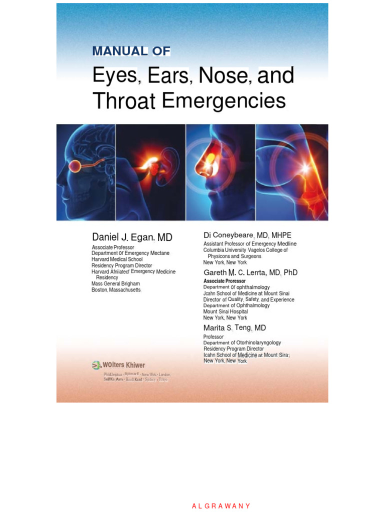 Manual of Eye, Ear, Nose, and Throat Emergencies 2023 Download Free