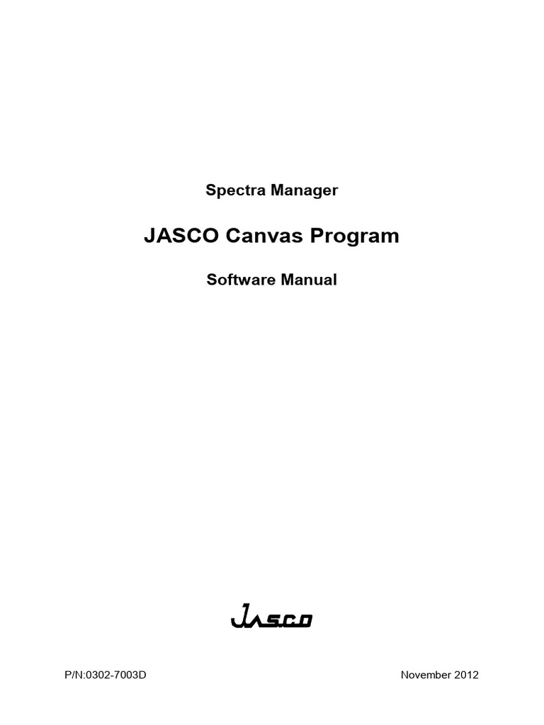 Spectra Analysis Canvas Manual | PDF | Page Layout | Cursor (User ...
