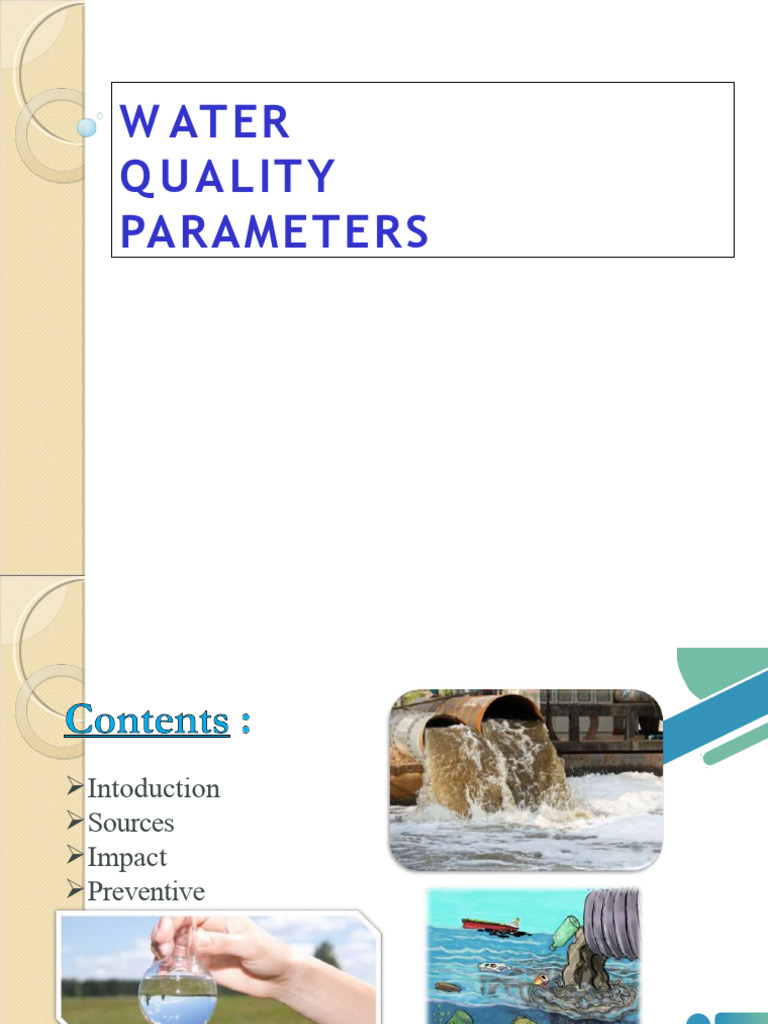 Essential Water Quality Parameters Guide | PDF | Water | Water Quality
