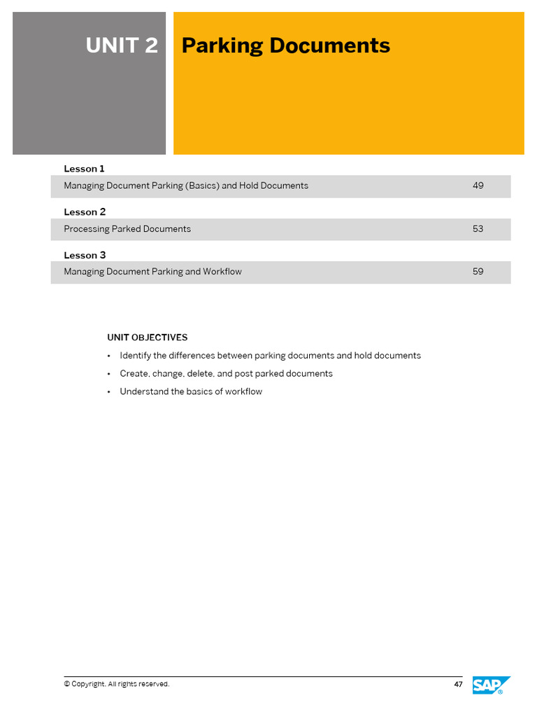 Managing Parking and Hold Documents | PDF | Business Process | Workflow