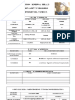 Formulario de Inscripcion - LAM 2011