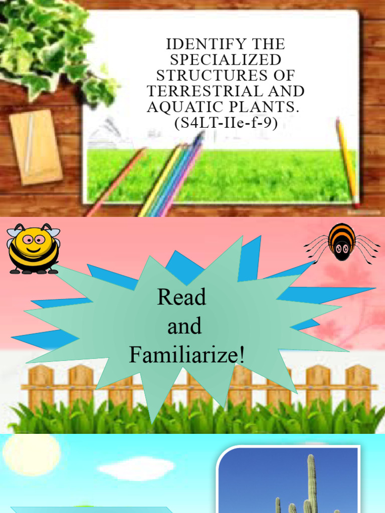 GRADE 4 SCIENCE (Identify The Specialized Structures of Terrestrial and