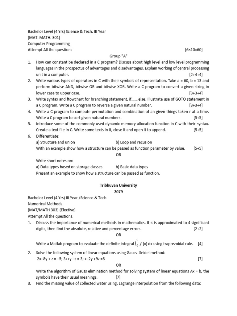 Math III Yr Tu Question | PDF | Compact Space | Continuous Function