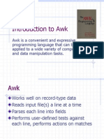 Introduction to Awk: A Convenient and Expressive Programming Language