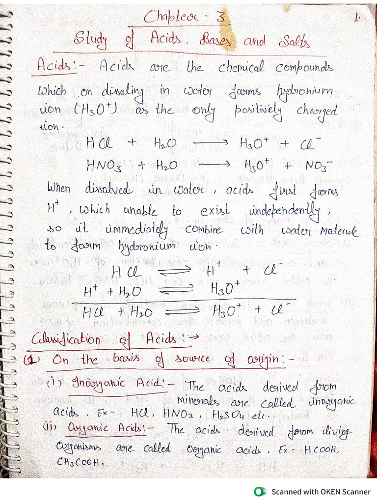 Notes Chapter 3 Class X Chem | PDF