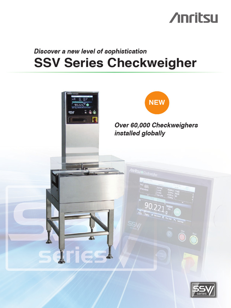 SSV Series Checkweigher Overview | PDF | Humidity | Liquid Crystal Display