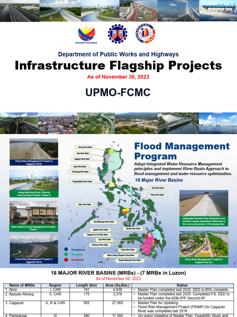 Flood Control Projects Overview 2023 | PDF | Flood Control | Flood