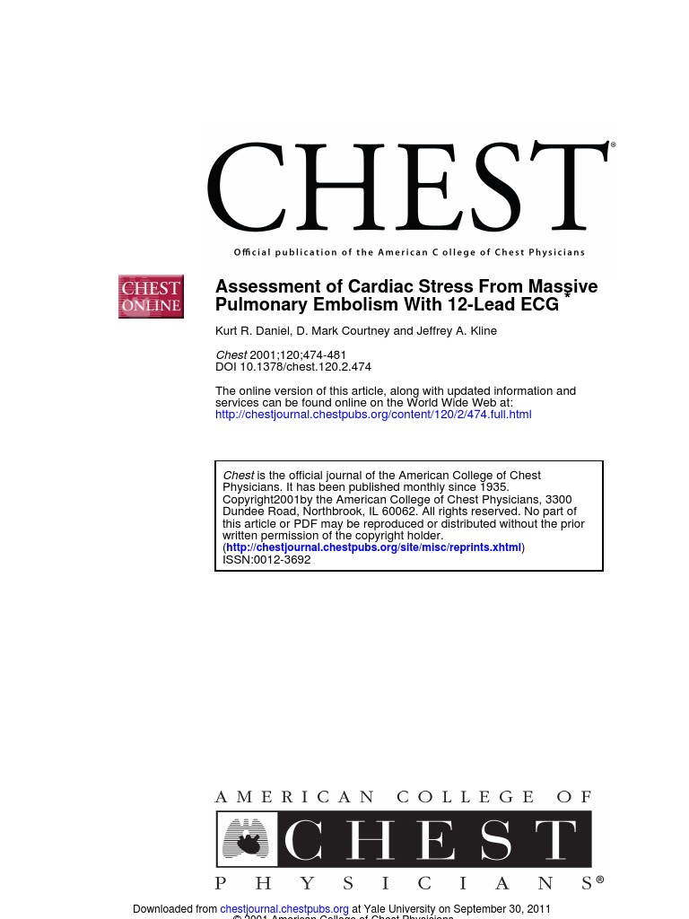 Daniels Criteria - EKG in PE | PDF | Electrocardiography | Hypertension