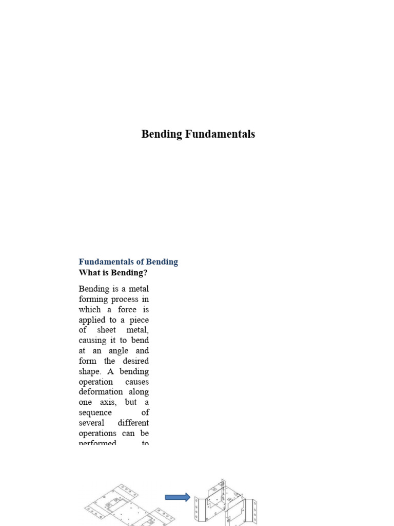Bending Principle Pdf Sheet Metal Metalworking