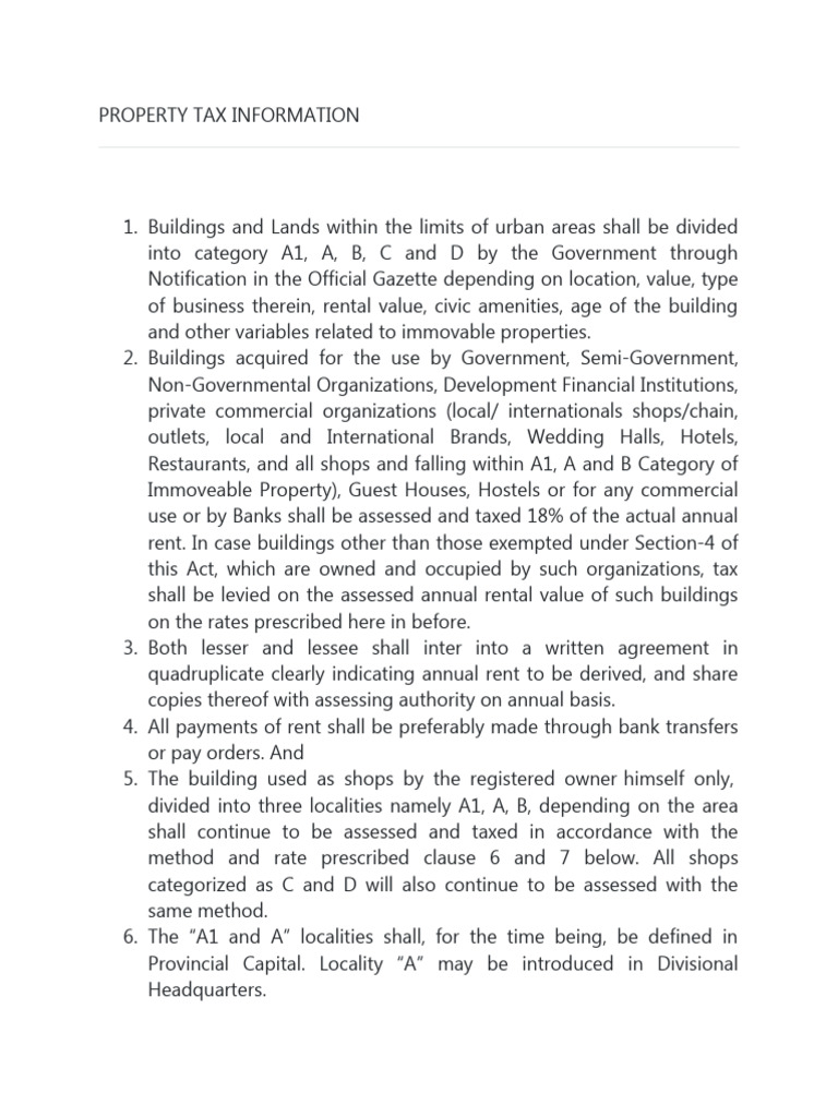 Property Tax Assessment Guidelines | PDF | Property Tax | Taxes