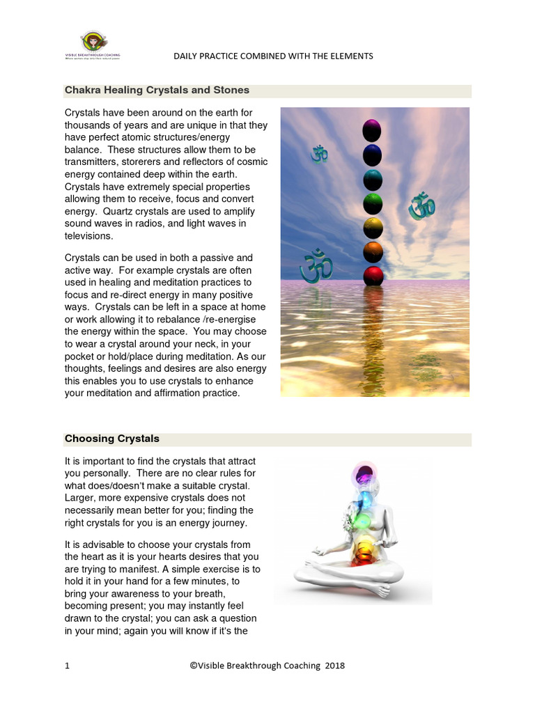 Chakra Crystals for Healing and Meditation | PDF | Quartz | Gemstone