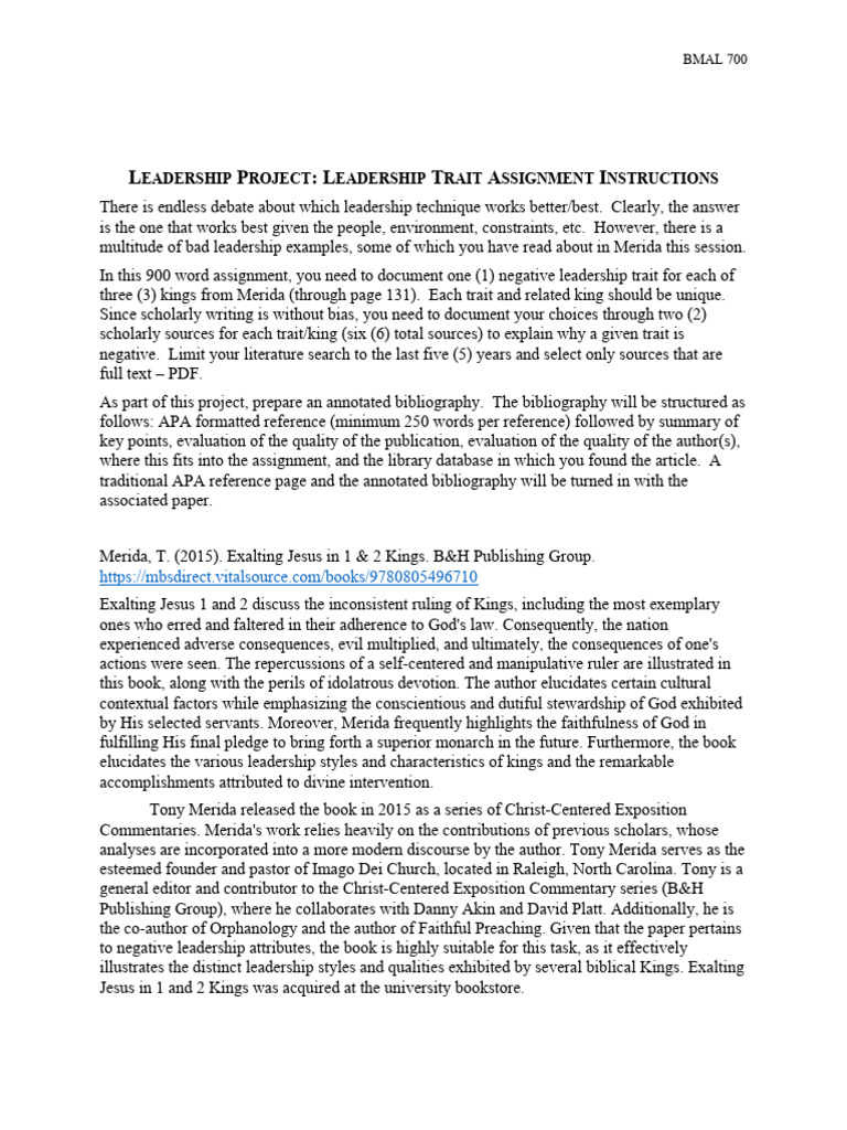 Annotated bibligraphy negative traits pdf empathy leadership
