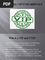 VIP Guest Procedures and Amenities Guide | PDF | Hotel And ...