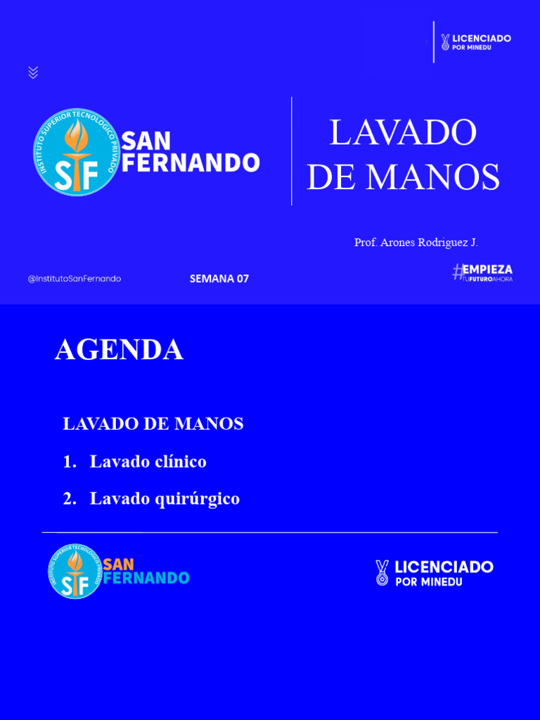 Guía de Lavado de Manos para Personal de Salud | PDF | Lavado de manos ...