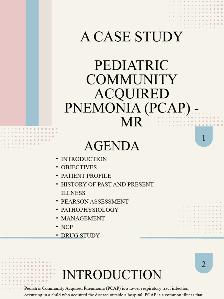 Pediatric Community Acquired Pneumonia Case Study | PDF | Pneumonia ...