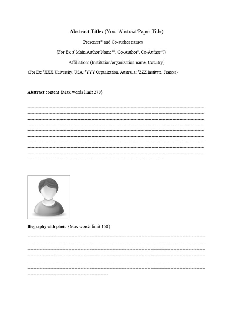 Academic Abstract Submission Guide | PDF