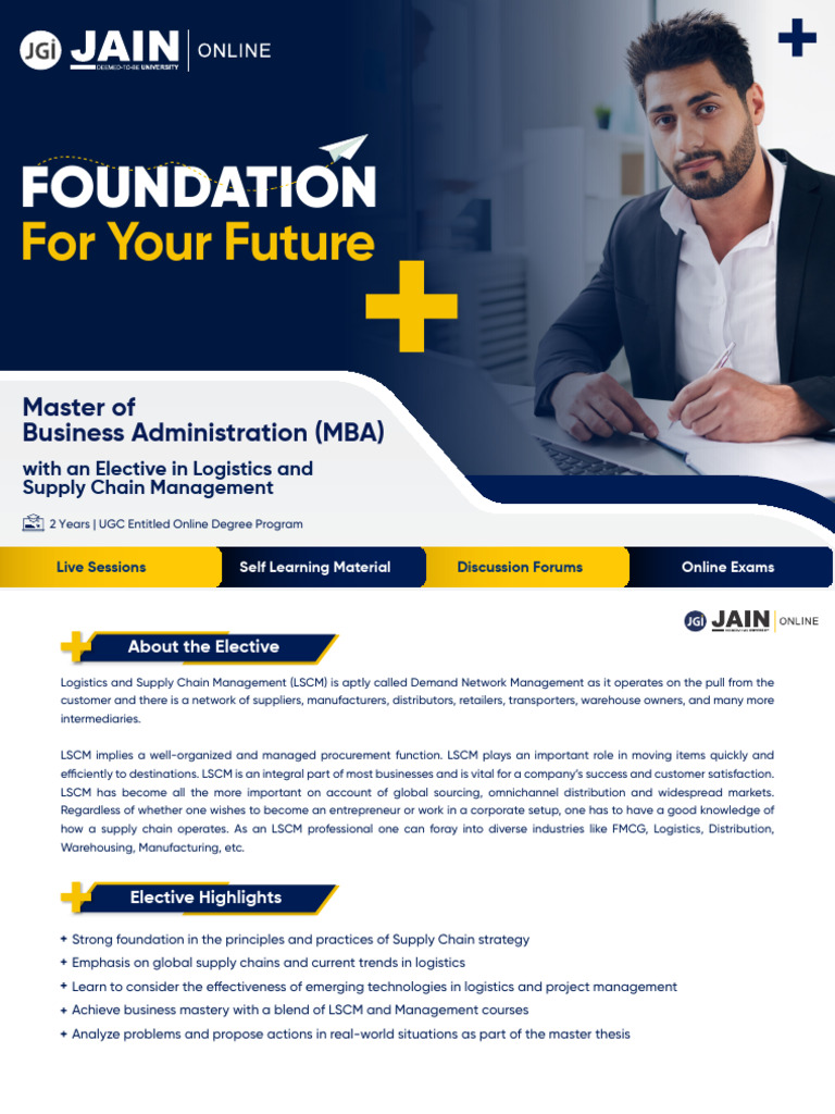 MBA in Logistics & Supply Chain Management | PDF | Logistics | Supply ...