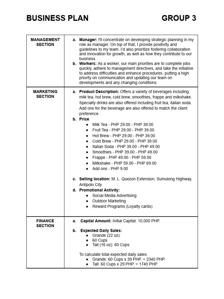 business-plan-making-download-free-pdf-tea-drink