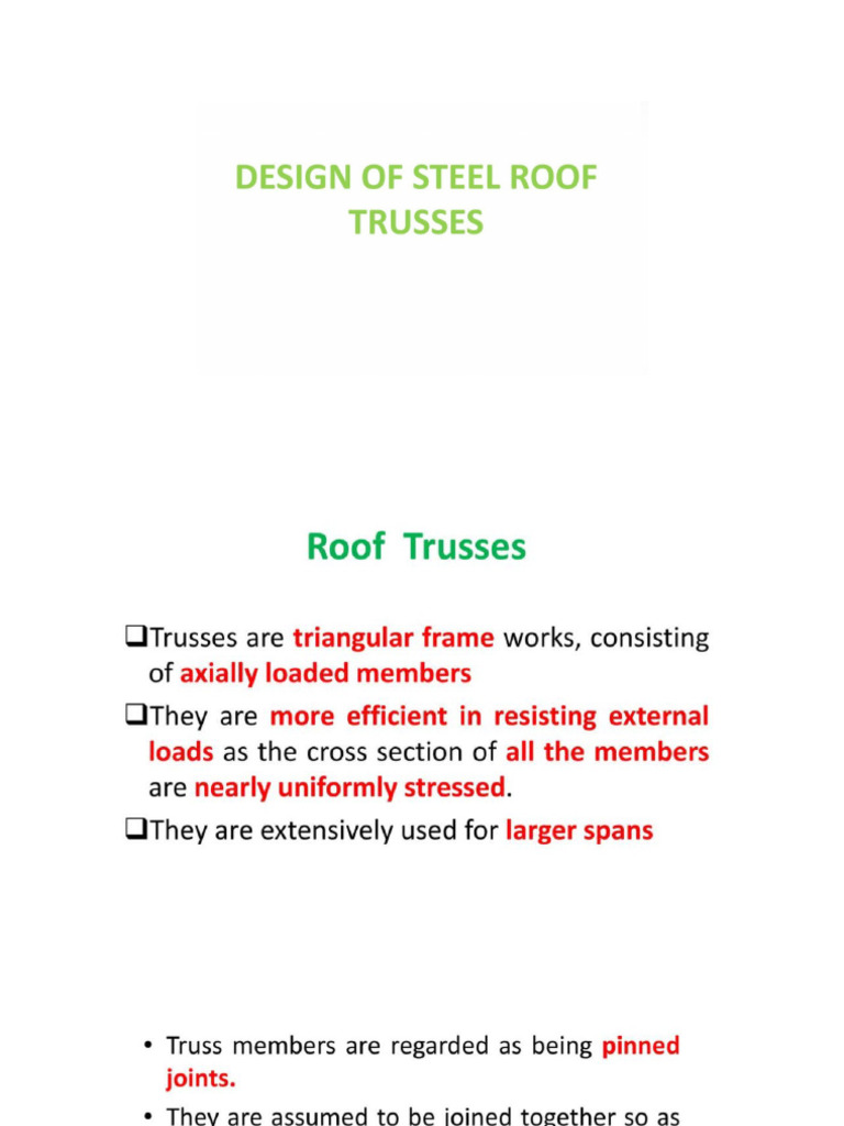 Design Of Steel Roof Trusses Pdf