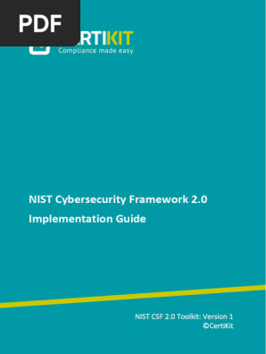 NIST Cybersecurity Framework 2.0. Implementation Guide