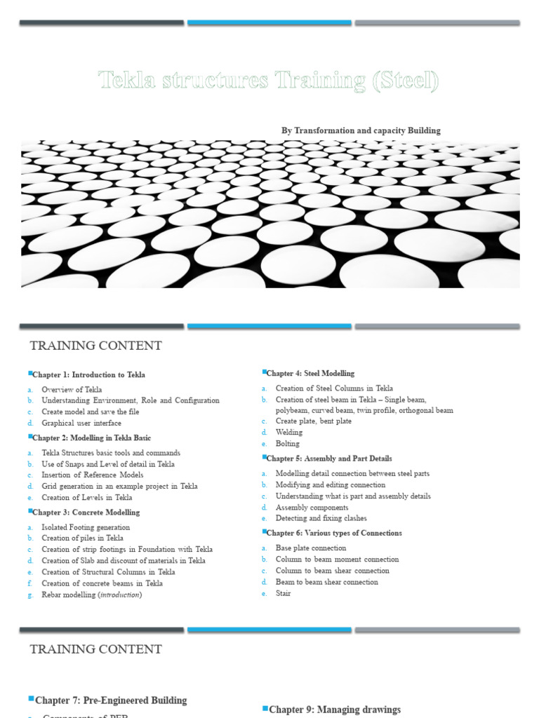 Tekla Structures Steel Modelling Training | PDF | Beam (Structure) | Steel