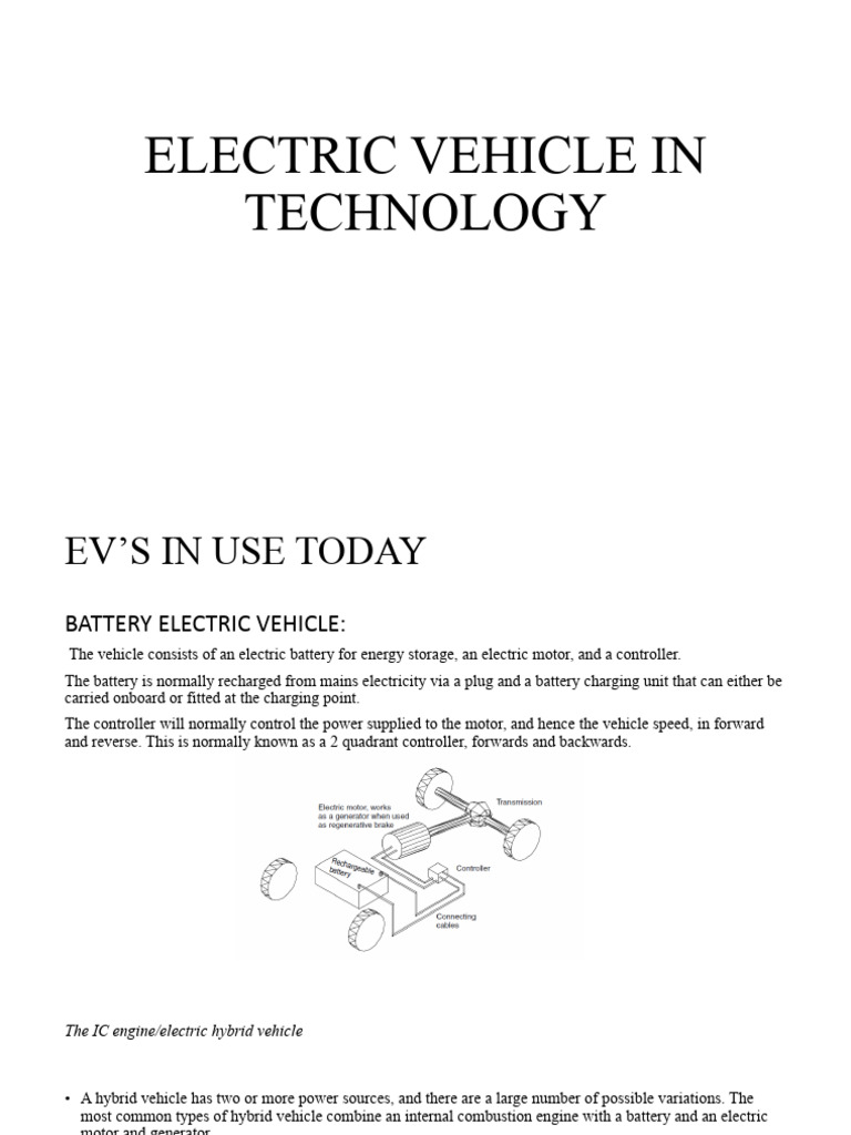 Electric Vehicle Technology Overview | PDF | Hybrid Vehicle | Engines