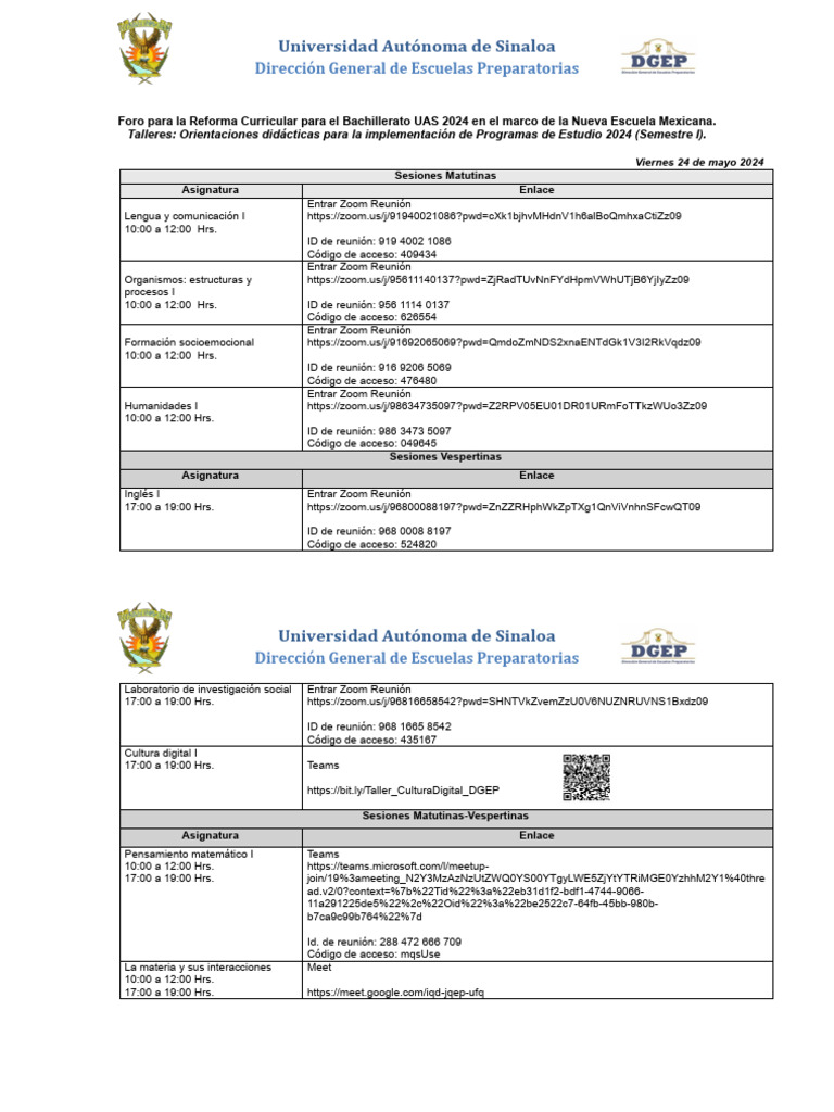 Talleres Orientaciones Didácticas para La Implementación de Programas ...