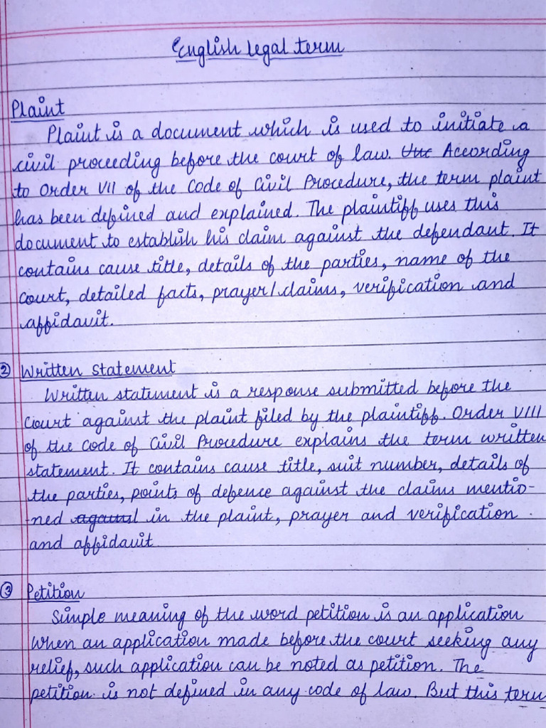 English Legal Terms Pdf