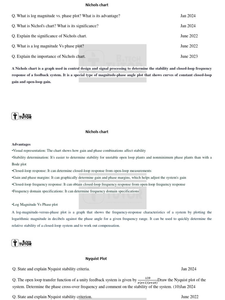 LCS Mod 5 Q & A | PDF | Control Theory | Electronic Engineering