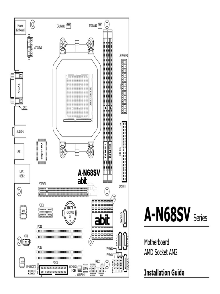 Abit An68sv Motherboard | PDF | Bios | Electrical Connector