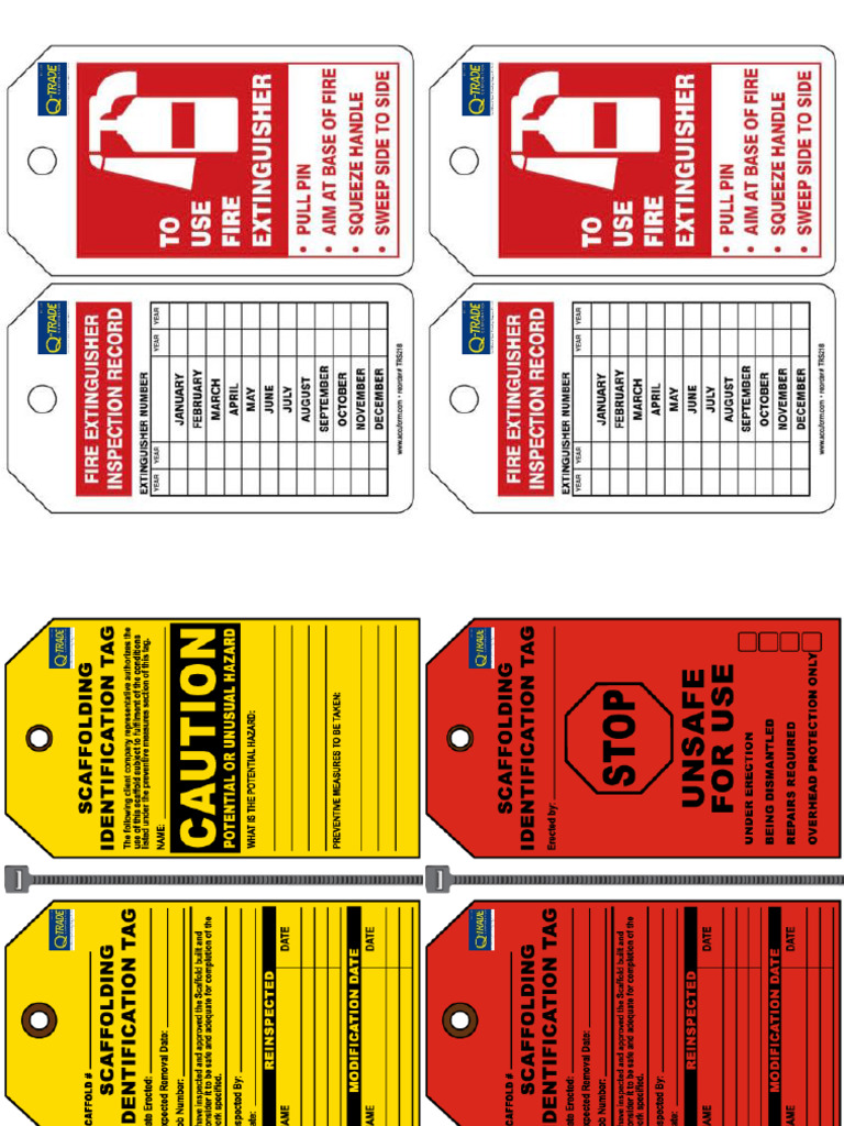 Inspection Tags | PDF