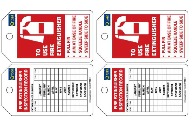 Fire Extinguisher Inspection Tags | PDF