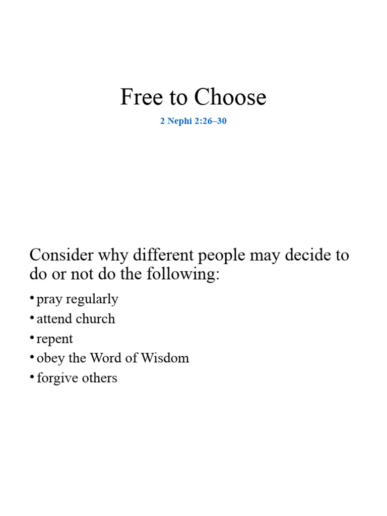 Free to choose pdf