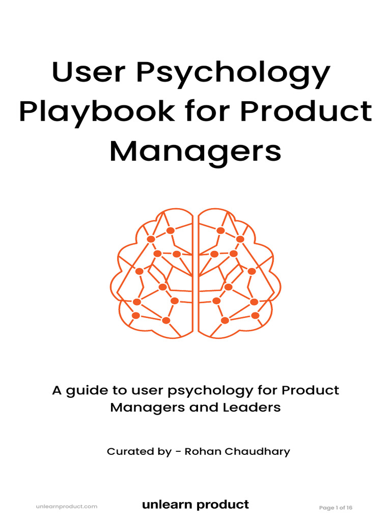 User Psychology Playbook For Product Managers | PDF | Emotions | Psychology