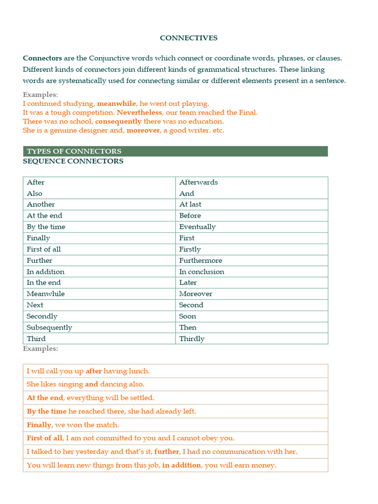 Connectors Examples | PDF