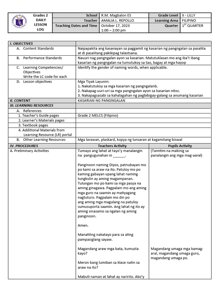 Kayarian NG Pangngalan | PDF