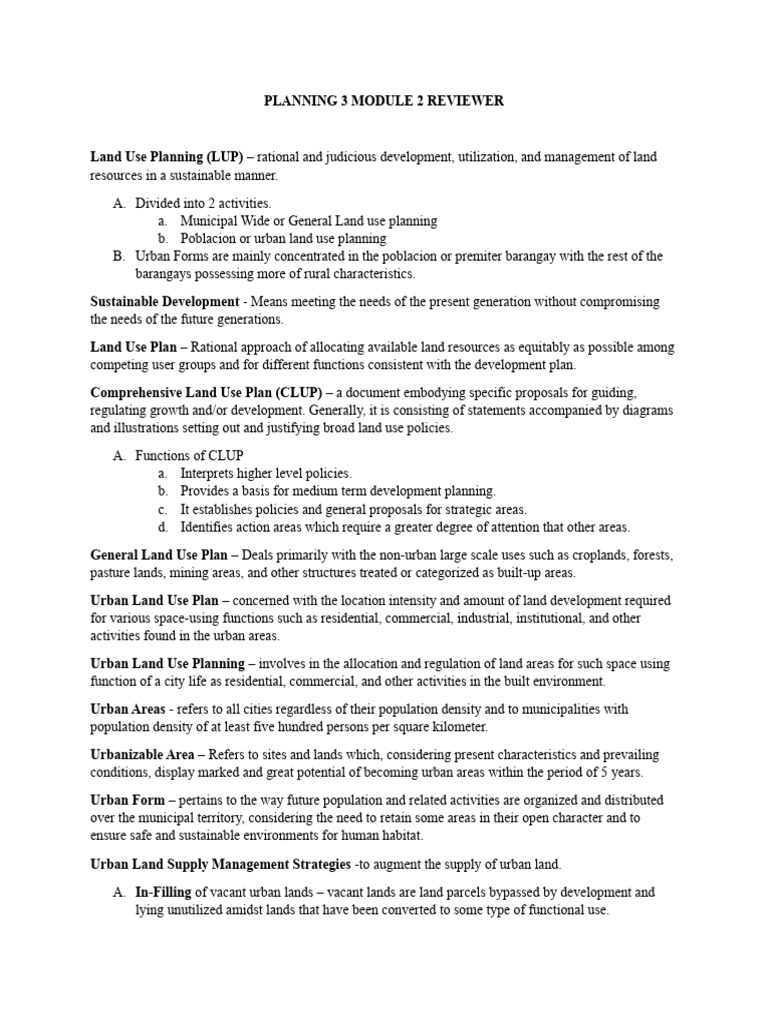 Comprehensive Guide to Land Use Planning | PDF | Land Use | Policy