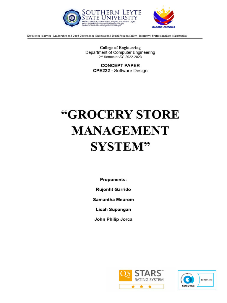 Concept Paper - CPE 222 - Software Design 2nd Sem 2023 To 2024 | PDF ...