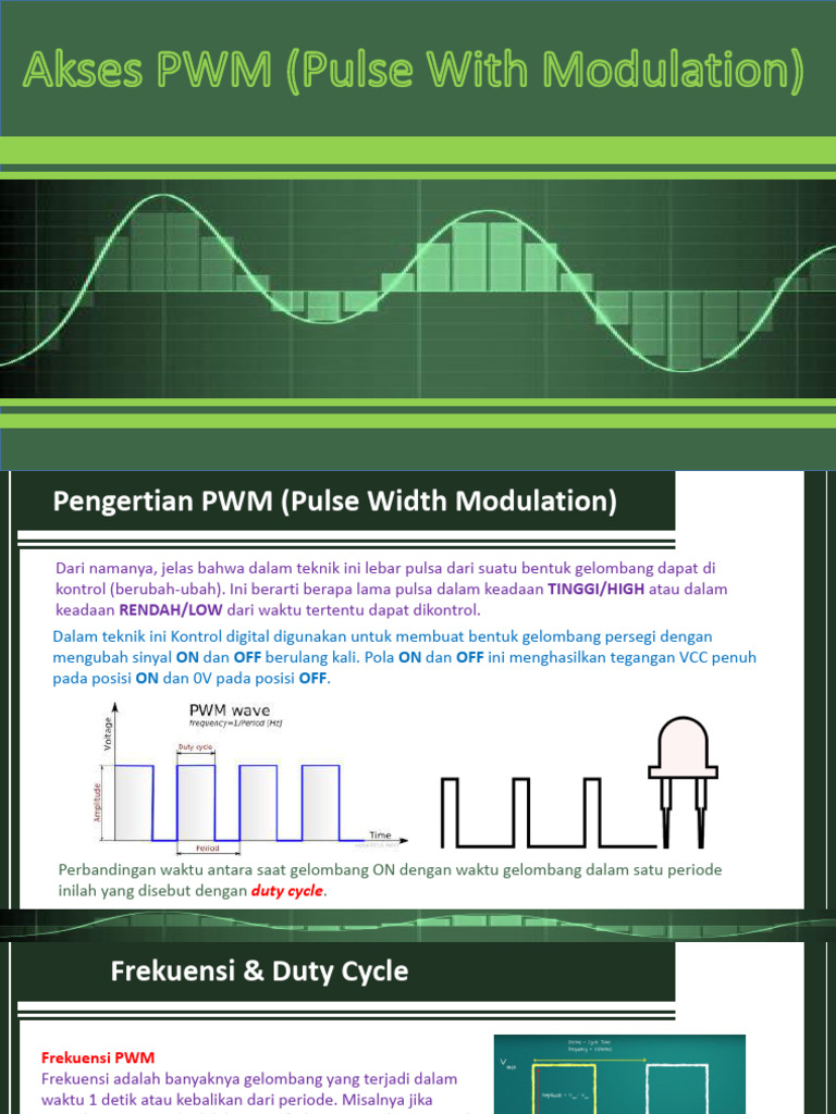 Pengertian dan Penerapan PWM | PDF | Komputer | Teknologi & Rekayasa