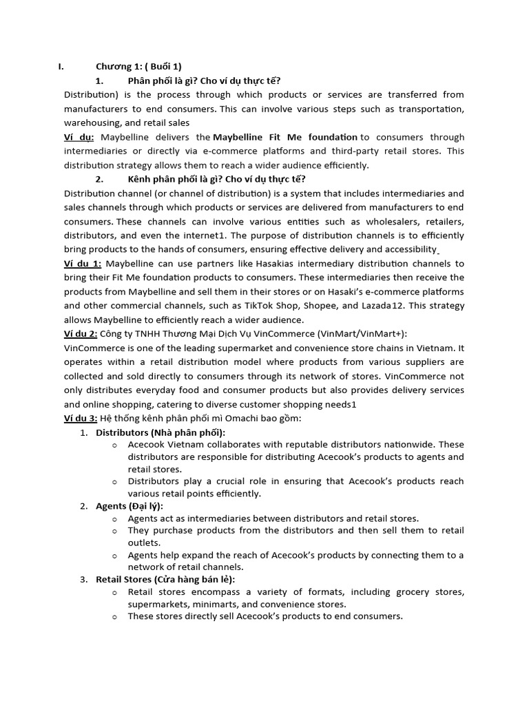 Understanding Distribution Channels in Retail | PDF | Retail | Brand