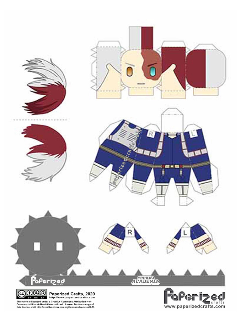 My Hero Academia - Shoto Todoroki Paperized | PDF