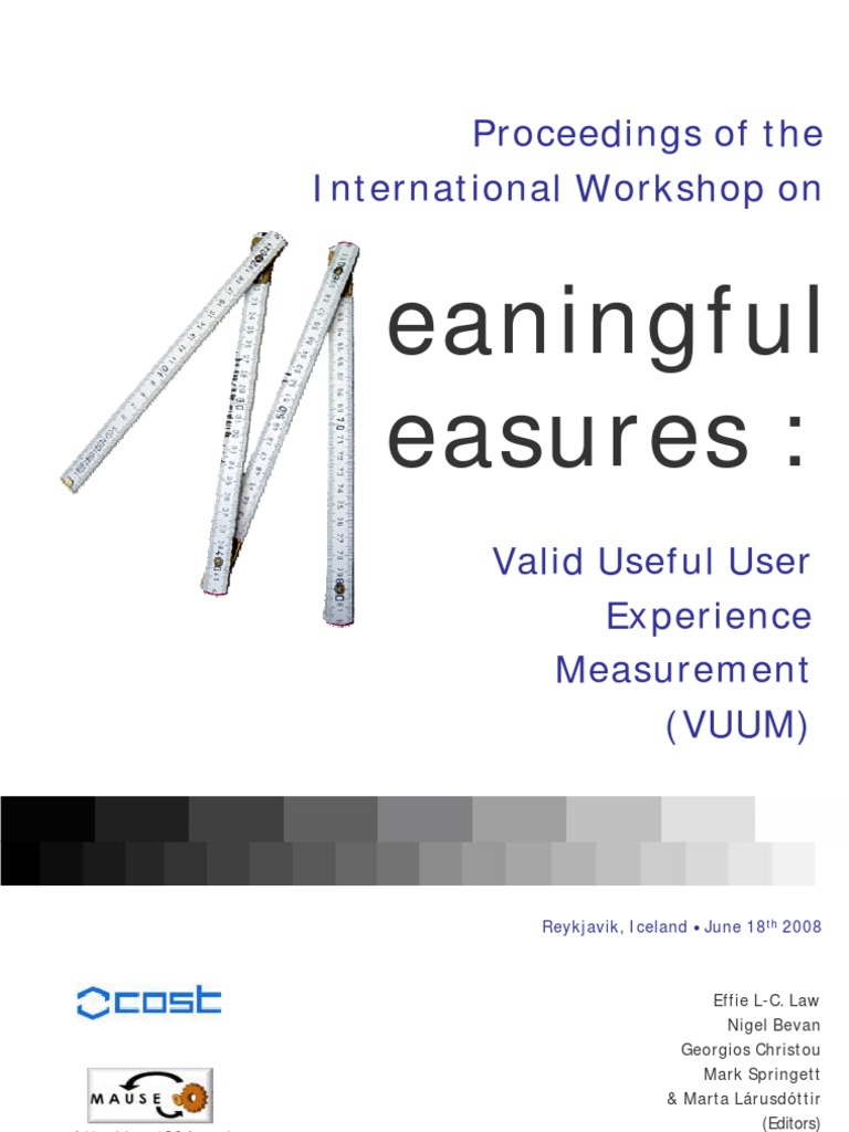 UXengineeringmeasurements | PDF | User Experience | Usability