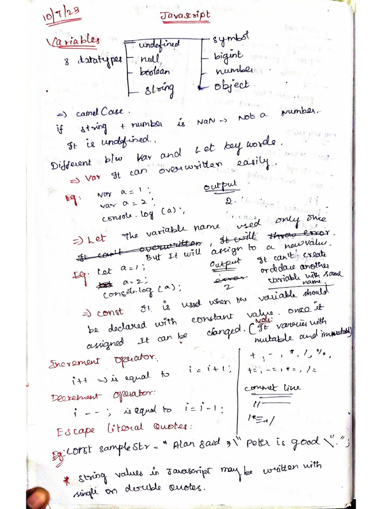 Js Notes | PDF