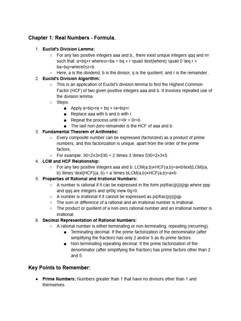 Chapter 1 real numbers formula pdf mathematics elementary