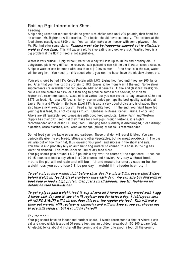 Essential Guide to Raising Pigs | PDF | Pig