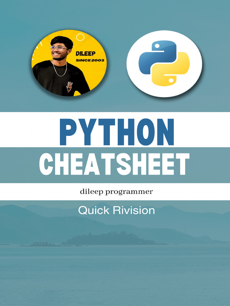 Python Sheet | PDF