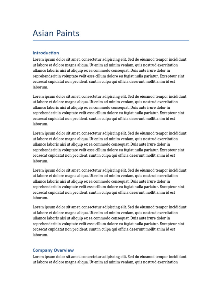 Asian Paints | PDF
