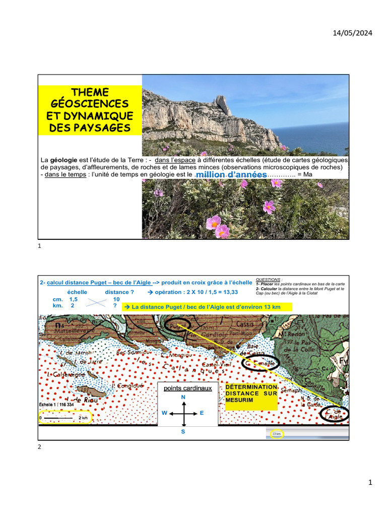 Affleurements géologiques et paysages | PDF | Minéral | Cristal